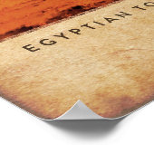  piramides Egyptische reisposter Poster (Hoek)