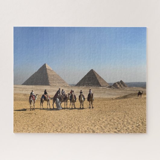 Piramides en kamelen Egypte Legpuzzel (Horizontaal)