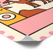 Piramides en kamelen Poster (Hoek)