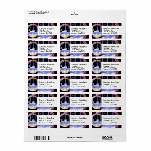 Piramides en Planet Earth Artwork Etiket (Full Sheet)