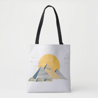 Piramides en zon Egypte Vrouwentas Tote Bag