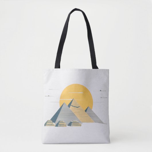 Piramides en zon Egypte Vrouwentas Tote Bag (Voorkant)