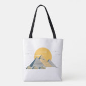 Piramides en zon Egypte Vrouwentas Tote Bag (Achterkant)