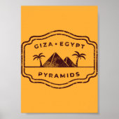Piramides Giza Egypte Poster (Voorkant)