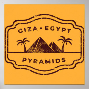 Piramides Giza Egypte Poster