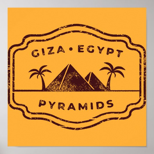 Piramides Giza Egypte Poster (Voorkant)