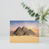 Piramides in Egypte Foto Briefkaart (Staand voorkant)