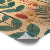 Piramides Nijl Rivier Woestijn Scene Wall Art Poster (Hoek)