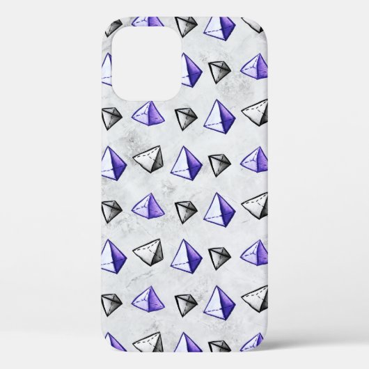 Piramides Patroon Geometrie Wiskunde Leraar Case-Mate iPhone Case (Achterkant)