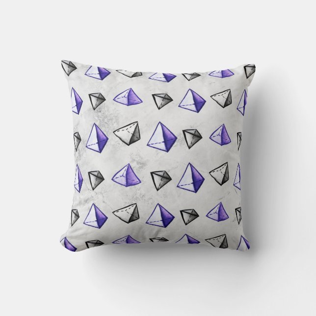 Piramides Patroon Geometrie Wiskunde Leraar Kussen (Voorkant)