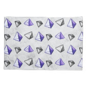 Piramides Patroon Geometrie Wiskunde Leraar Kussensloop (Achterkant)