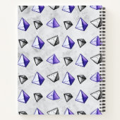 Piramides Patroon Geometrie Wiskunde Leraar Notitieboek (Achterkant)