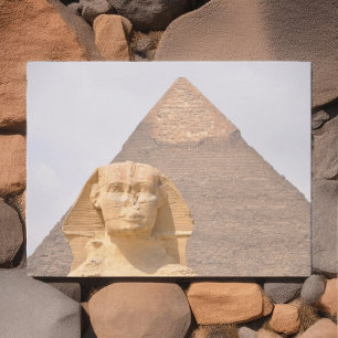 Piramides Sfinx Farao oud Egypte Giza Reis Briefkaart
