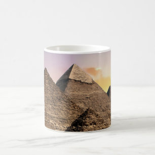 Piramides Sfinx Oud Egypte Farao Khufu Woestijn Koffiemok