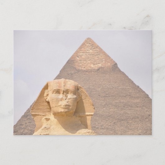 Piramides Sfinx Oude Egypte Souvenir Briefkaart (Voorkant)