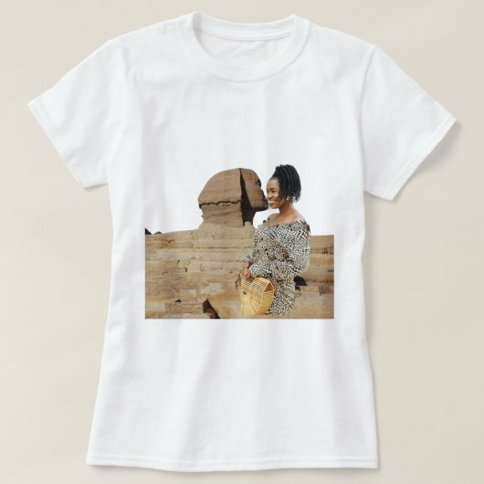 Piramides Sfinx Oude Egypte Souvenir T-shirt (Design voorkant)