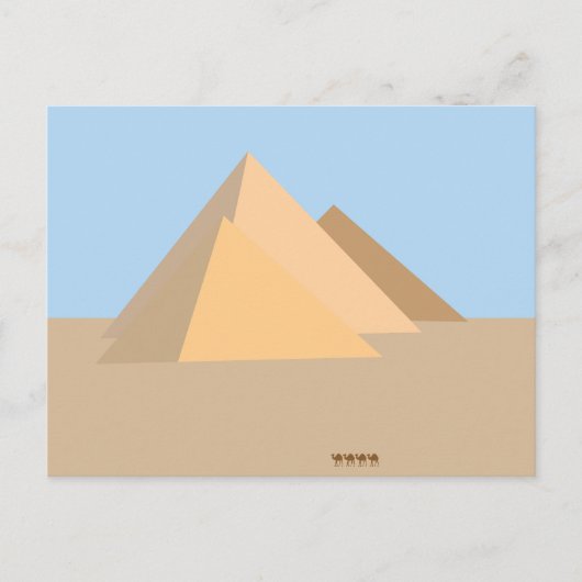 Piramides van Egypte Briefkaart (Voorkant)