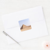 Piramides van Egypte mok Vierkante Sticker (Envelop)