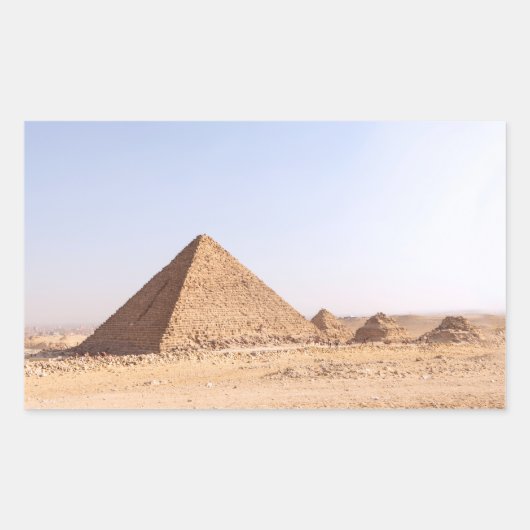 Piramides van Egypte Rechthoekige Sticker (Voorkant)