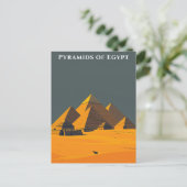 Piramides van Egypte reizen oude wonderen Briefkaart (Staand voorkant)