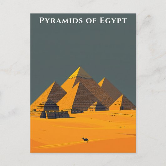 Piramides van Egypte reizen oude wonderen Briefkaart (Voorkant)