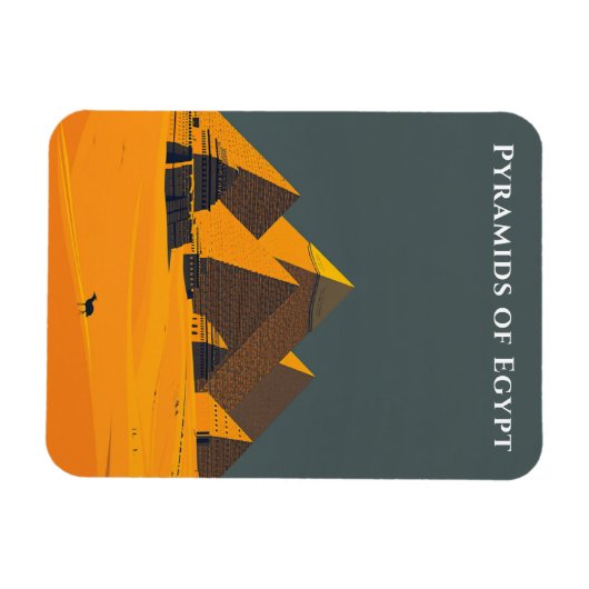 Piramides van Egypte reizen oude wonderen Magneet (Horizontaal)