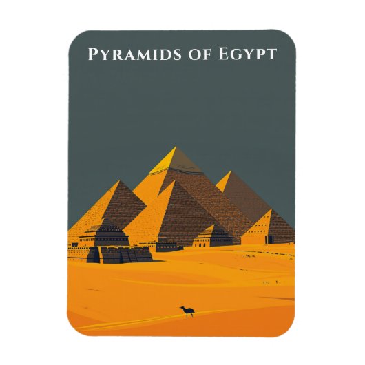 Piramides van Egypte reizen oude wonderen Magneet (Verticaal)