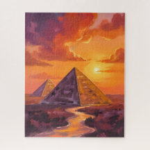 Piramides van Egypte Zonsondergang Reizen