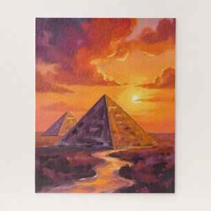 Piramides van Egypte Zonsondergang Reizen Legpuzzel