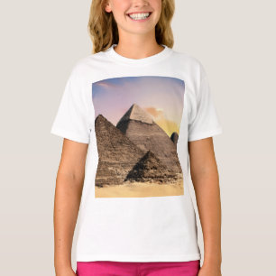 piramides van giza Oude Egypte Woestijnlandschap T-shirt