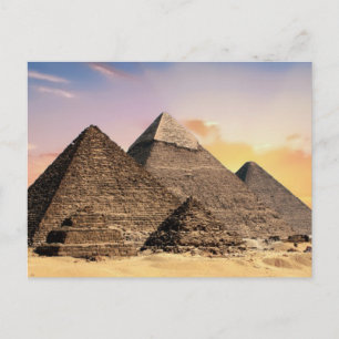 Piramides Van Giza Reis Egypte Foto Briefkaart