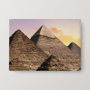 Piramides Van Giza Reis Egypte Foto Button