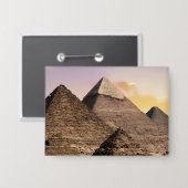 Piramides Van Giza Reis Egypte Foto Button (Voorkant / Achterkant)