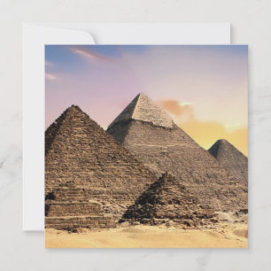 Piramides Van Giza Reis Egypte Foto Feestdagenkaart