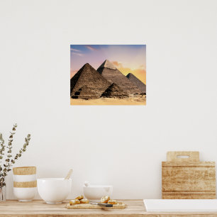 Piramides Van Giza Reis Egypte Foto Poster