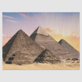 Piramides Van Giza Reis Egypte Foto Tissuepapier