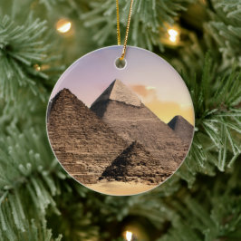 Piramides Van Giza Reizen Egypte Foto Keramisch Ornament