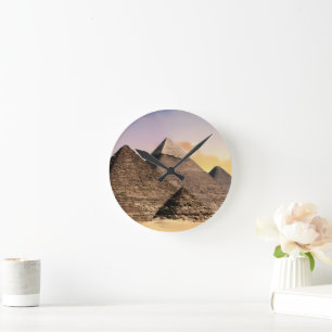 Piramides Van Giza Reizen Egypte Foto Ronde Klok