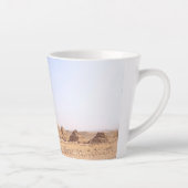 Piramides van Gizeh Latte Mok (Rechts)