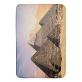 piramides van Gizeh Oud Egypte Woestijnlandschap Badmat (Voorkant Verticaal)