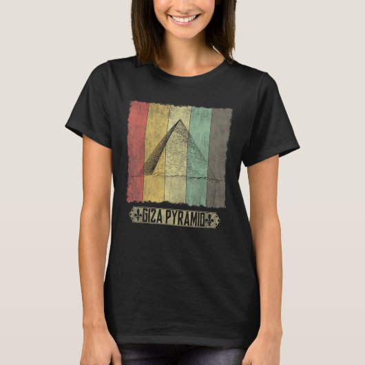 piramides van Gizeh Oud-Egyptisch T-shirt (Voorkant)