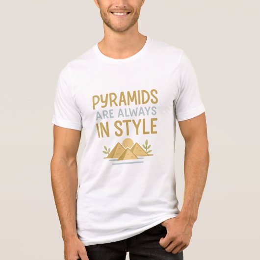 Piramides zijn altijd in stijl - Egyptisch erfgoed Tri-Blend Shirt (Voorkant)