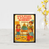 Piramideschema Grappige Blackcraft Cult Donkere Hu Kaart (Gele Bloem)