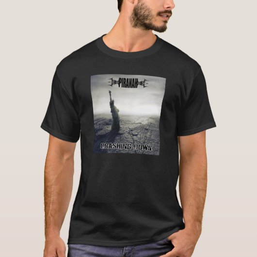 Piranah Crashing Down Tshirt (Voorkant)