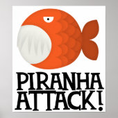 piranha aanval! poster (Voorkant)