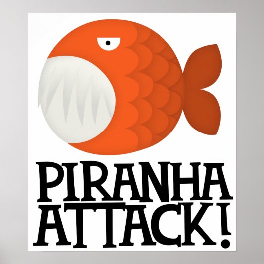 piranha aanval! poster (Voorkant)