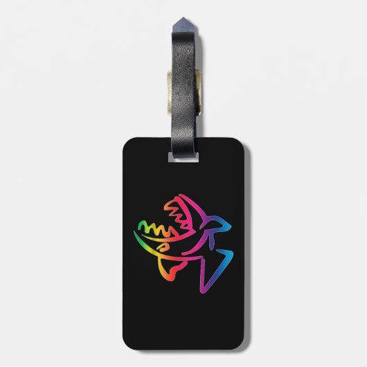 Piranha Bagagelabel (Achterkant verticaal)