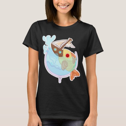 piranha-beker t-shirt (Voorkant)