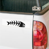 Piranha Fish Bone Bumpersticker (Op Truck)