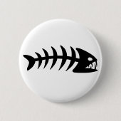 Piranha Fish Bone Ronde Button 5,7 Cm (Voorkant)